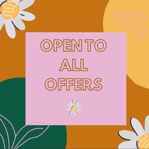 Open to reasonable offers